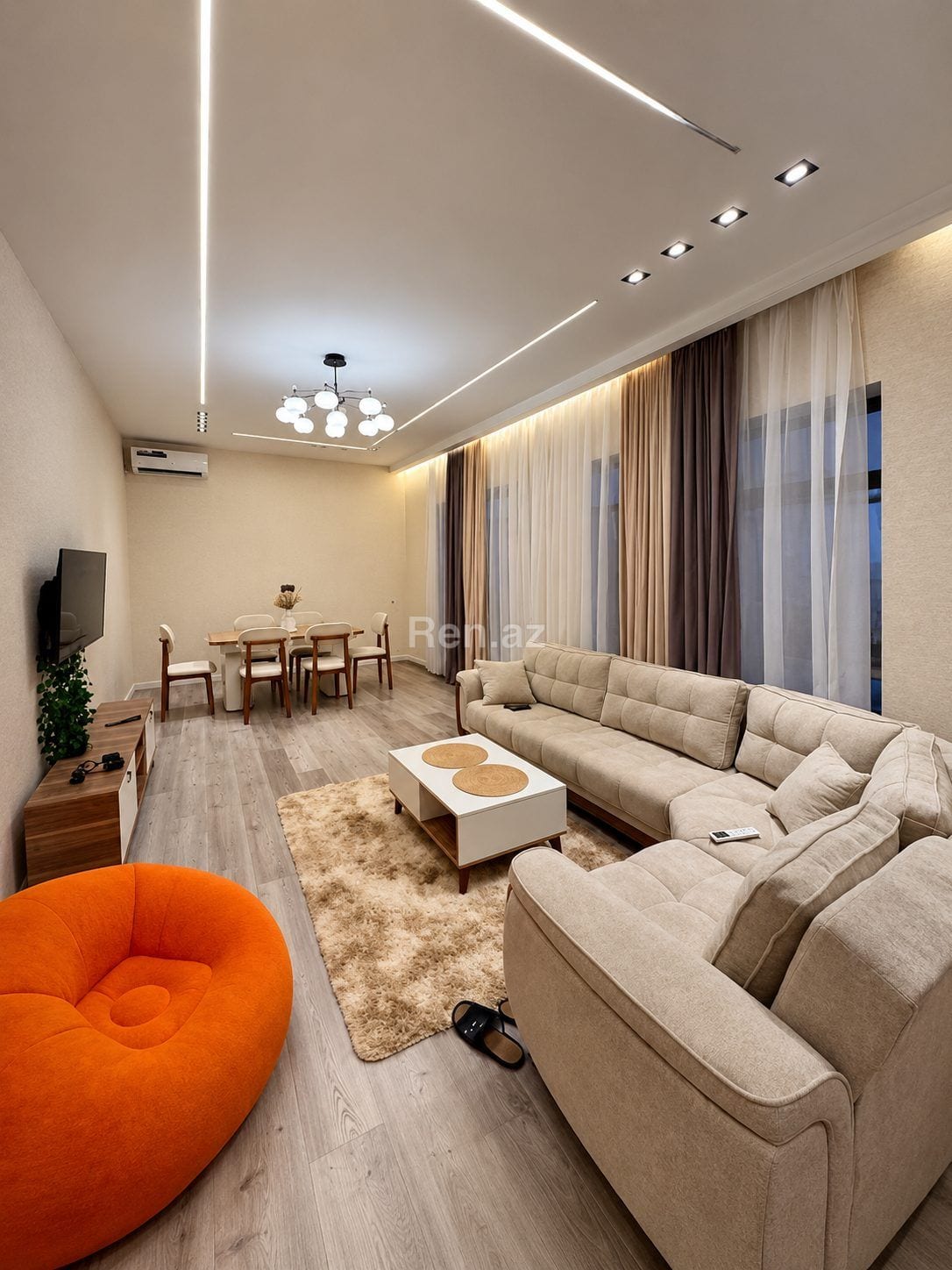 Tam Əşyalı 4 Otaqlı Bağ Evi Günlük Kirayə Verilir.