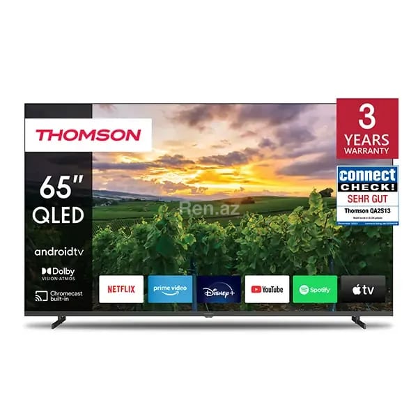 Televizor TV 65″ Thomson QLED 4K 60Hz Smart Google TV Black